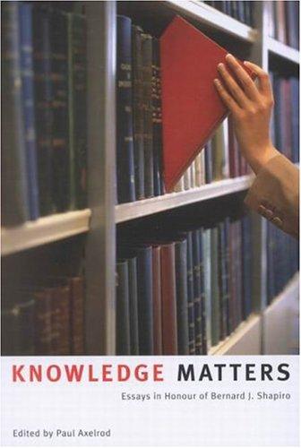Cover for Knowledge Matters