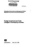 Cover for Foreign Direct Investment and Trade Linkages in Developing Countries