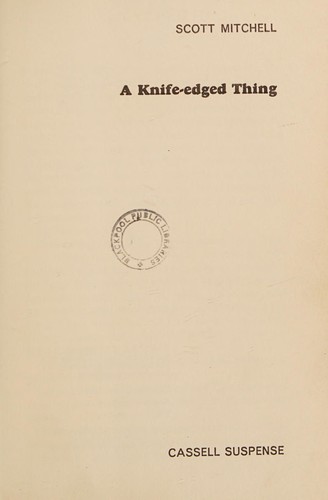 Cover for A knife-edged thing