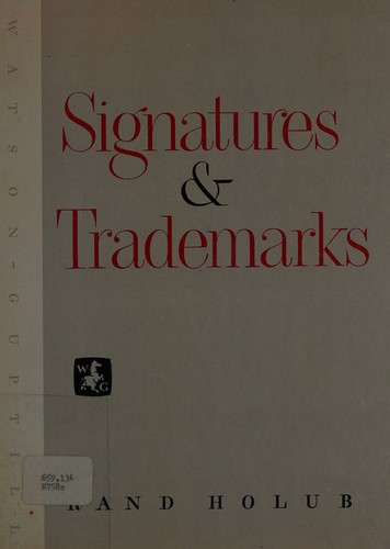 Cover for Signatures and trademarks