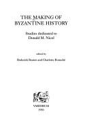 Cover for The Making of Byzantine History