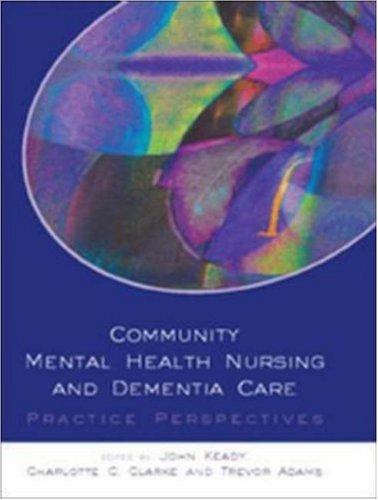 Cover for Community Mental Health Nursing and Dementia Care