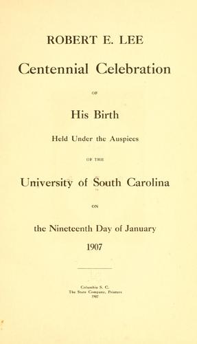 Cover for Robert E. Lee