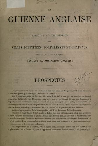 Cover for Guienne anglaise