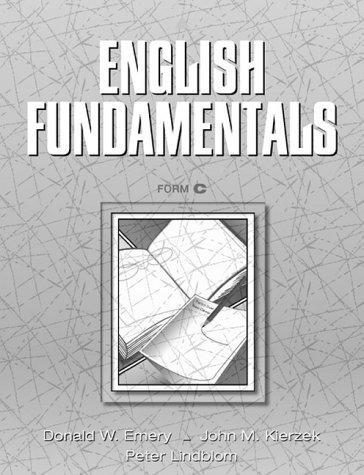 Cover for English fundamentals, form C