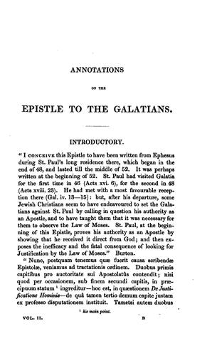 Cover for Annotations on the apostolical Epistles