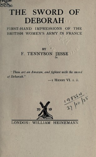 Cover for The sword of Deborah