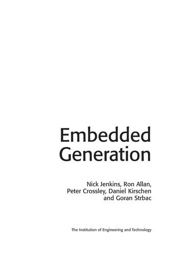 Cover for Embedded generation