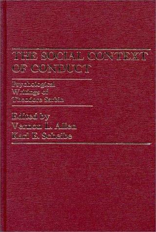 Cover for The Social Context of Conduct