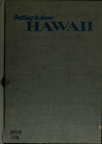 Cover for Getting to know Hawaii.