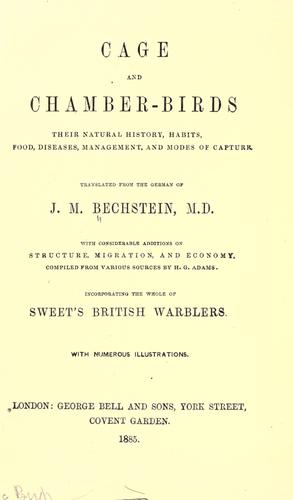 Cover for Cage and chamber-birds