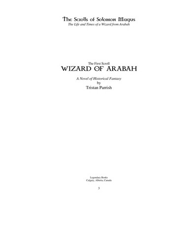 Cover for The first scroll Wizard of Arabah