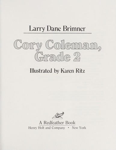 Cover for Cory Coleman, grade 2