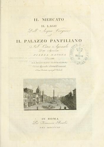 Cover for mercato il lago dell' acqua vergine