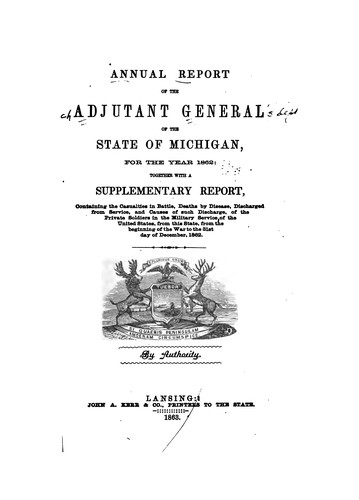 Cover for Report of the Adjutant General