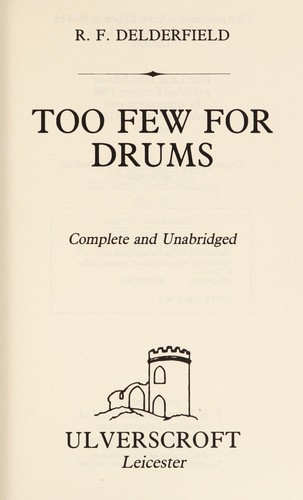 Cover for Too Few for Drums (Ulverscroft Large Print)