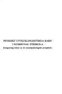 Cover for Psykiskt utvecklingsstörda barn i kommunal förskola