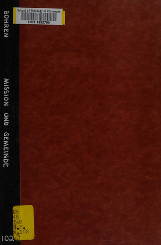 Cover for Mission und Gemeinde