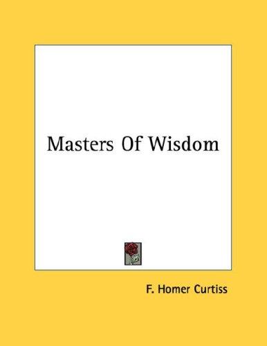Cover for Masters Of Wisdom