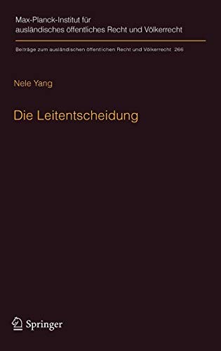 Cover for Die Leitentscheidung