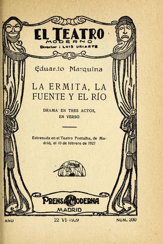 Cover for La ermita, la fuente y el río