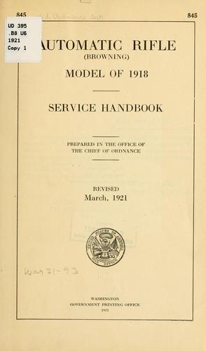 Cover for Automatic rifle (Browning) model of 1918