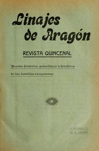 Cover for Linajes de Aragon