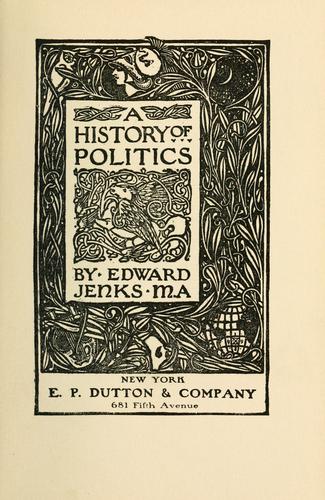 Cover for A history of politics