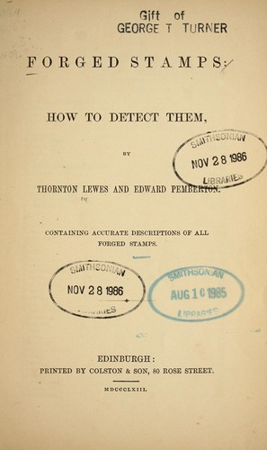 Cover for Forged stamps