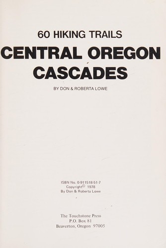 Cover for 60 hiking trails