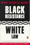 Cover for Black resistance, white law