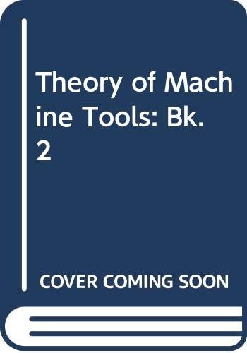 Cover for The theory of machine tools.