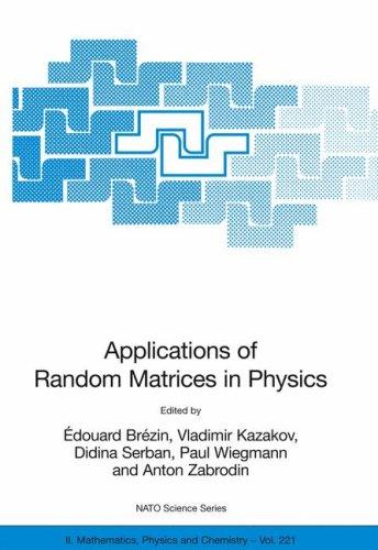 Cover for Applications of Random Matrices in Physics (NATO Science Series II: Mathematics, Physics and Chemistry)