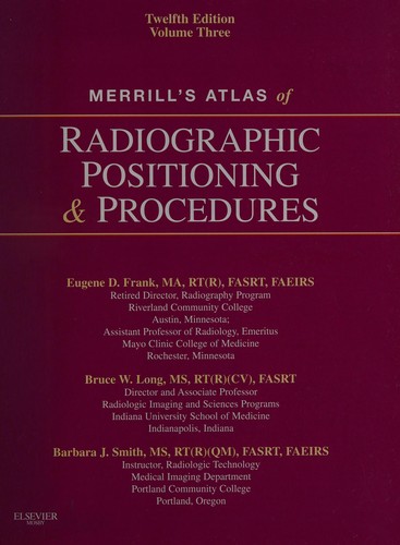 Cover for Merrill's atlas of radiographic positioning & procedures