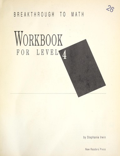 Cover for Breakthrough to Math Workbook for Level 4 (Breakthrough to Math)