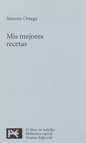 Cover for Mis mejores recetas