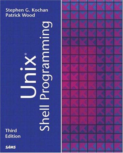 Cover for UNIX Shell programming