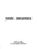 Cover for Vendée-chouannerie