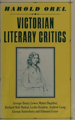 Cover for Victorian literary critics