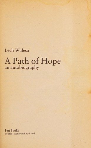 Cover for A path of hope