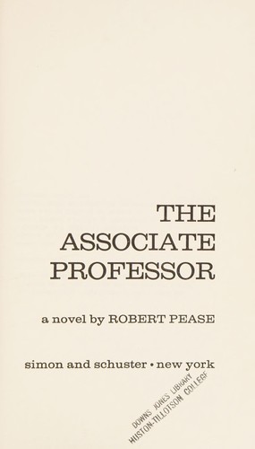 Cover for The associate professor