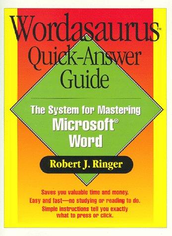 Cover for Wordasaurus quick-answer guide