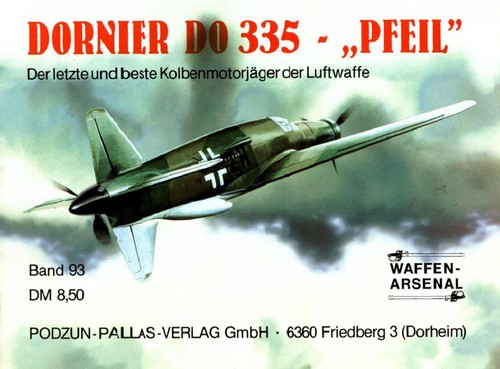 Cover for Dornier Do 335 - "Pfeil"