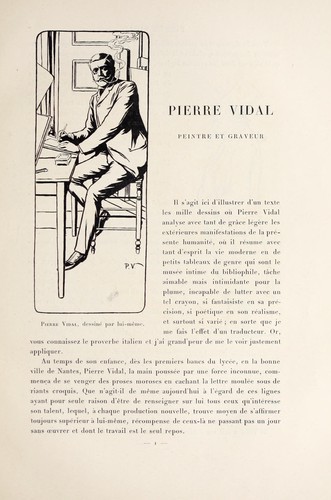 Cover for Pierre Vidal, peintre et graveur