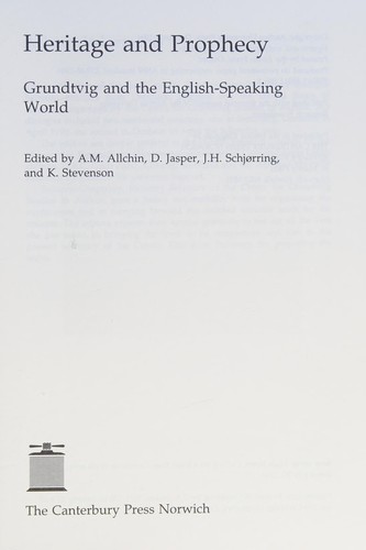 Cover for Heritage and Prophecy