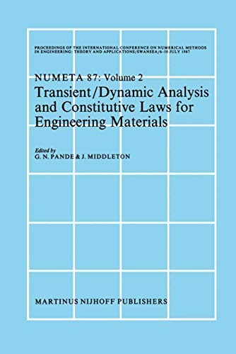 Cover for Transient/Dynamic Analysis and Constitutive Laws for Engineering Materials