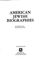 Cover for American Jewish biographies