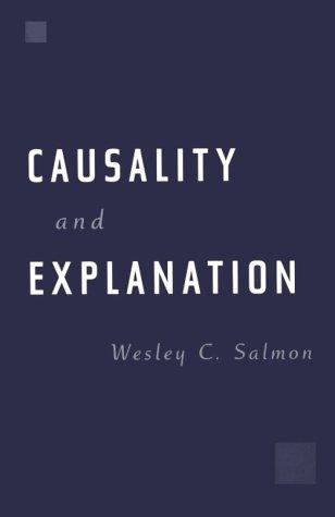 Cover for Causality and explanation