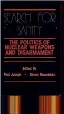 Cover for Search for sanity