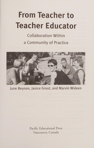 Cover for From teacher to teacher educator